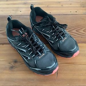 Fila Black and Coral Athletic Shoes